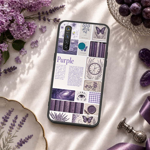 Realme 5 Pro Cover - ONation Aesthetic Collage Series - HQ Ultra Shine Premium Infinity Glass Soft Silicon Borders Case