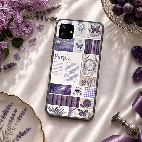 Samsung Galaxy A04 Cover - ONation Aesthetic Collage Series - HQ Ultra Shine Premium Infinity Glass Soft Silicon Borders Case