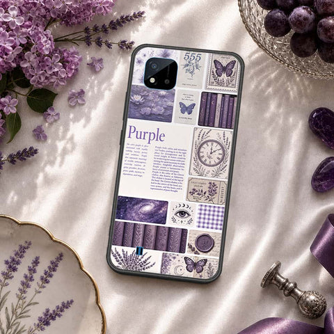 Realme C20 Cover - ONation Aesthetic Collage Series - HQ Ultra Shine Premium Infinity Glass Soft Silicon Borders Case