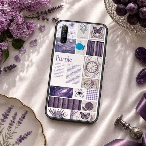 Realme 5i Cover - ONation Aesthetic Collage Series - HQ Ultra Shine Premium Infinity Glass Soft Silicon Borders Case