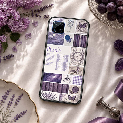Realme C15 Cover - ONation Aesthetic Collage Series - HQ Ultra Shine Premium Infinity Glass Soft Silicon Borders Case