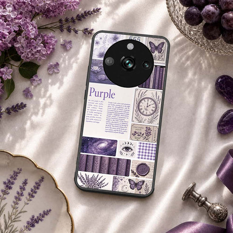 Realme 11 Pro Cover - ONation Aesthetic Collage Series - HQ Ultra Shine Premium Infinity Glass Soft Silicon Borders Case