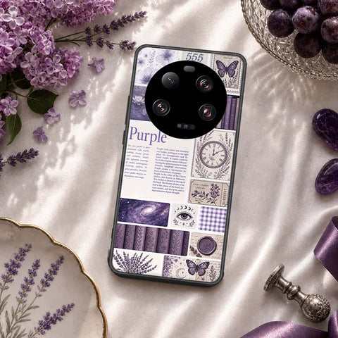 Xiaomi 13 Ultra Cover - ONation Aesthetic Collage Series - HQ Ultra Shine Premium Infinity Glass Soft Silicon Borders Case