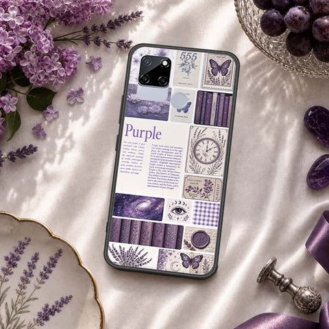 Realme C12 Cover - ONation Aesthetic Collage Series - HQ Ultra Shine Premium Infinity Glass Soft Silicon Borders Case