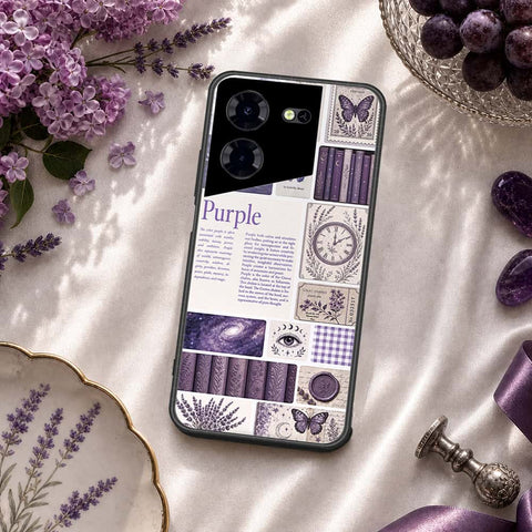 Tecno Pova 5 Pro Cover - ONation Aesthetic Collage Series - HQ Ultra Shine Premium Infinity Glass Soft Silicon Borders Case