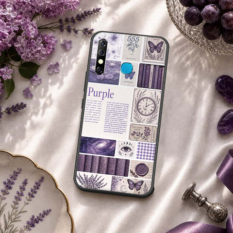 Infinix Hot 8 Cover - ONation Aesthetic Collage Series - HQ Ultra Shine Premium Infinity Glass Soft Silicon Borders Case