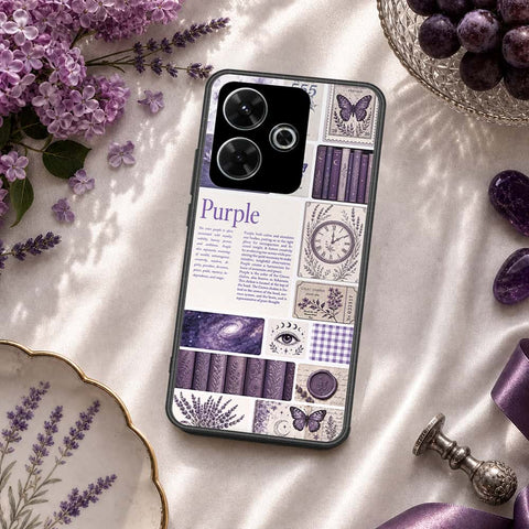 Xiaomi Redmi 13 Cover - ONation Aesthetic Collage Series - HQ Ultra Shine Premium Infinity Glass Soft Silicon Borders Case
