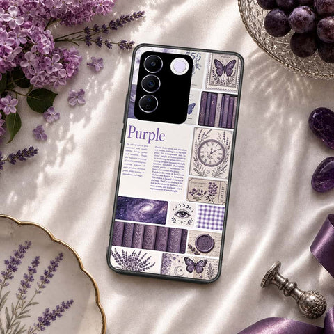 Vivo S16e Cover - ONation Aesthetic Collage Series - HQ Ultra Shine Premium Infinity Glass Soft Silicon Borders Case