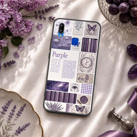 Vivo Y91i Cover - ONation Aesthetic Collage Series - HQ Ultra Shine Premium Infinity Glass Soft Silicon Borders Case