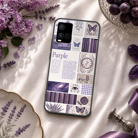 Vivo Y32 Cover - ONation Aesthetic Collage Series - HQ Ultra Shine Premium Infinity Glass Soft Silicon Borders Case