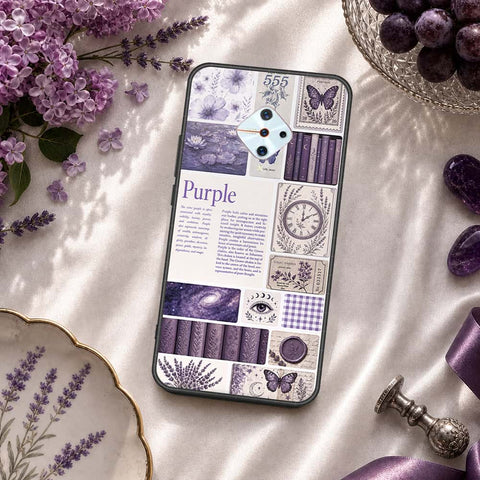 Vivo Y9s Cover - ONation Aesthetic Collage Series - HQ Ultra Shine Premium Infinity Glass Soft Silicon Borders Case