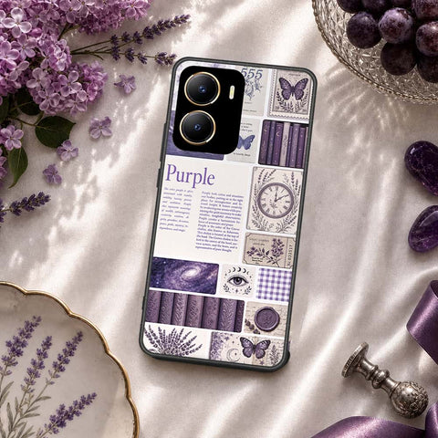 Vivo Y16 Cover - ONation Aesthetic Collage Series - HQ Ultra Shine Premium Infinity Glass Soft Silicon Borders Case