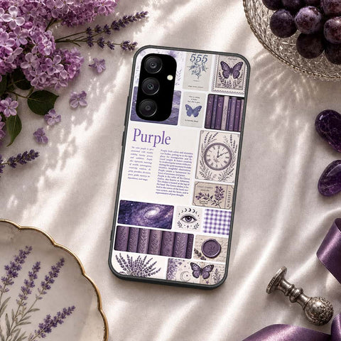 Samsung Galaxy A25 5G Cover - ONation Aesthetic Collage Series - HQ Ultra Shine Premium Infinity Glass Soft Silicon Borders Case