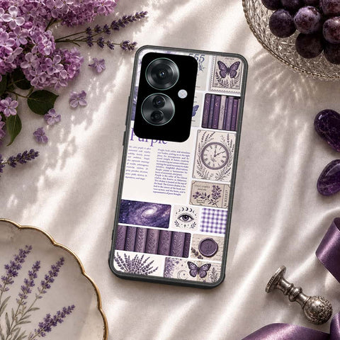 Oppo Reno 11F 5G Cover - ONation Aesthetic Collage Series - HQ Ultra Shine Premium Infinity Glass Soft Silicon Borders Case