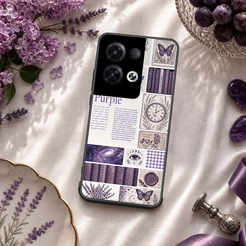 Oppo Reno 8 Pro Plus Cover - ONation Aesthetic Collage Series - HQ Ultra Shine Premium Infinity Glass Soft Silicon Borders Case