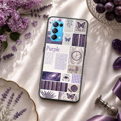 Oppo Reno 5 5G Cover - ONation Aesthetic Collage Series - HQ Ultra Shine Premium Infinity Glass Soft Silicon Borders Case