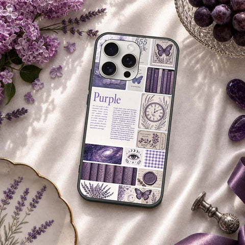 iPhone 16 Pro Max - ONation Aesthetic Collage Series - HQ Ultra Shine Premium Infinity Glass Soft Silicon Borders Case