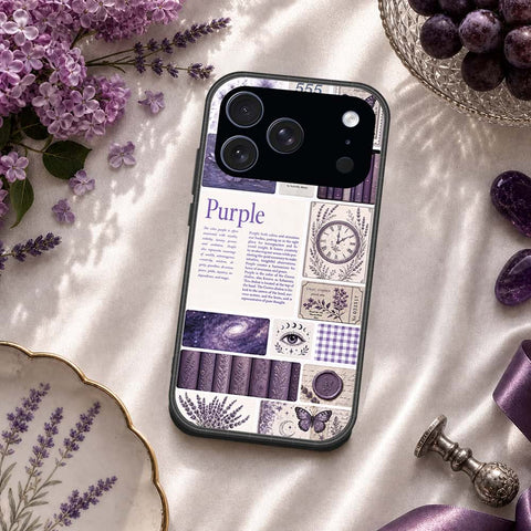 iPhone 17 Pro Max - ONation Aesthetic Collage Series - HQ Ultra Shine Premium Infinity Glass Soft Silicon Borders Case