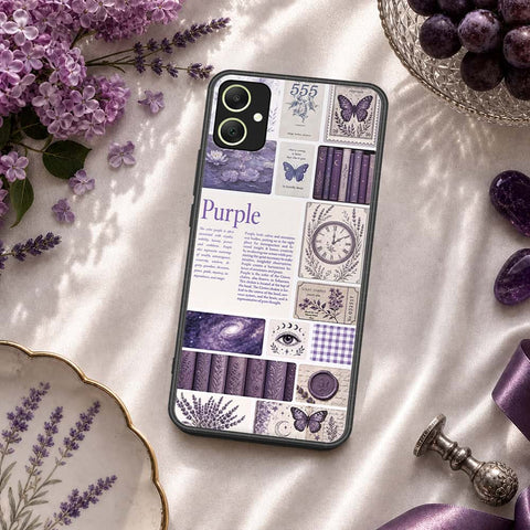 Samsung Galaxy A06 Cover - ONation Aesthetic Collage Series - HQ Ultra Shine Premium Infinity Glass Soft Silicon Borders Case