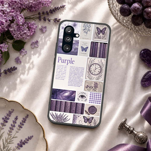 Samsung Galaxy A36 Cover - ONation Aesthetic Collage Series - HQ Ultra Shine Premium Infinity Glass Soft Silicon Borders Case