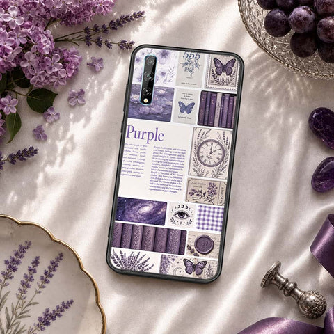 Huawei P Smart 2020 Cover - ONation Aesthetic Collage Series - HQ Ultra Shine Premium Infinity Glass Soft Silicon Borders Case