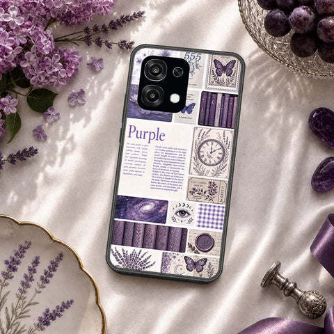 Oppo A6 Pro 4G Cover - ONation Aesthetic Collage Series - HQ Ultra Shine Premium Infinity Glass Soft Silicon Borders Case