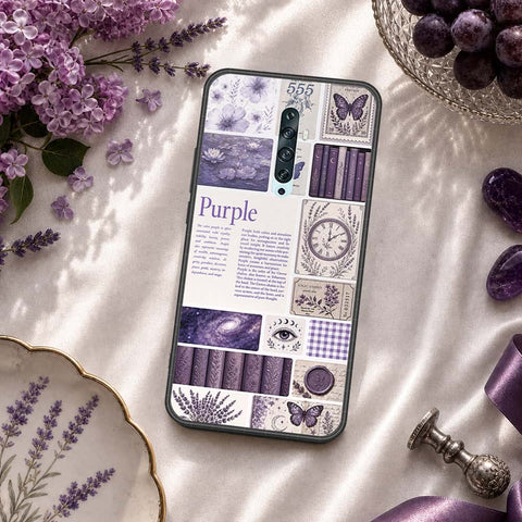Oppo Reno 2 Cover - ONation Aesthetic Collage Series - HQ Ultra Shine Premium Infinity Glass Soft Silicon Borders Case