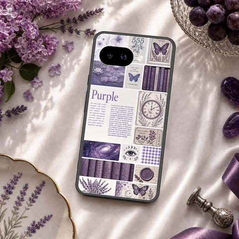 Google Pixel 9a Cover - ONation Aesthetic Collage Series - HQ Ultra Shine Premium Infinity Glass Soft Silicon Borders Case