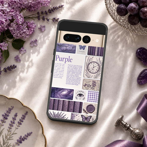 Google Pixel 7 Pro Cover - ONation Aesthetic Collage Series - HQ Ultra Shine Premium Infinity Glass Soft Silicon Borders Case