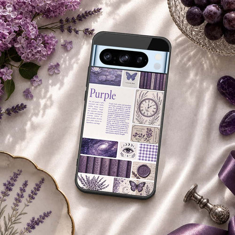 Google Pixel 8 Pro Cover - ONation Aesthetic Collage Series - HQ Ultra Shine Premium Infinity Glass Soft Silicon Borders Case