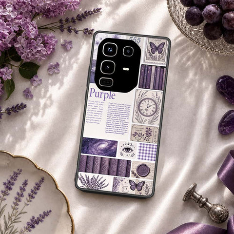 Infinix Note 50 4G Cover - ONation Aesthetic Collage Series - HQ Ultra Shine Premium Infinity Glass Soft Silicon Borders Case