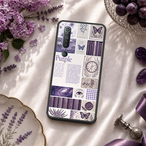 Xiaomi Mi 10 Cover - ONation Aesthetic Collage Series - HQ Ultra Shine Premium Infinity Glass Soft Silicon Borders Case