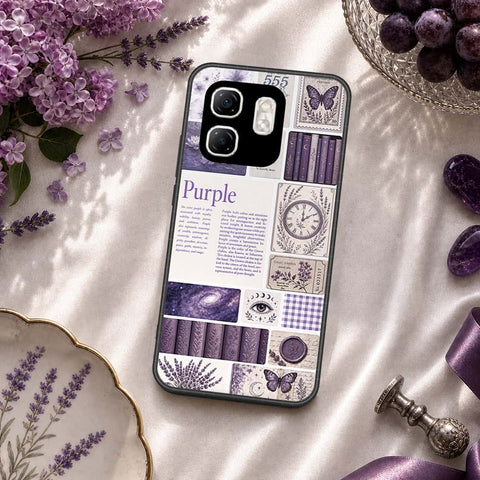 Infinix Smart 9 Cover - ONation Aesthetic Collage Series - HQ Ultra Shine Premium Infinity Glass Soft Silicon Borders Case