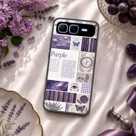Infinix Smart 10 Plus Cover - ONation Aesthetic Collage Series - HQ Ultra Shine Premium Infinity Glass Soft Silicon Borders Case