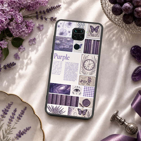 Xiaomi Redmi Note 9 Cover - ONation Aesthetic Collage Series - HQ Ultra Shine Premium Infinity Glass Soft Silicon Borders Case