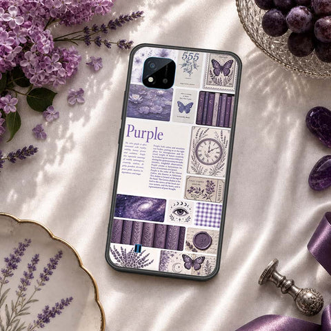 Realme C20A Cover - ONation Aesthetic Collage Series - HQ Ultra Shine Premium Infinity Glass Soft Silicon Borders Case
