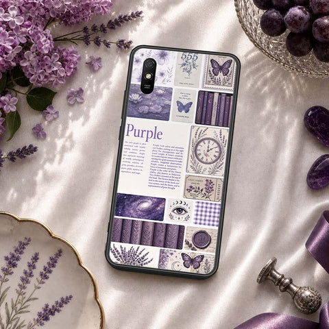 Xiaomi Redmi 9i Cover - ONation Aesthetic Collage Series - HQ Ultra Shine Premium Infinity Glass Soft Silicon Borders Case