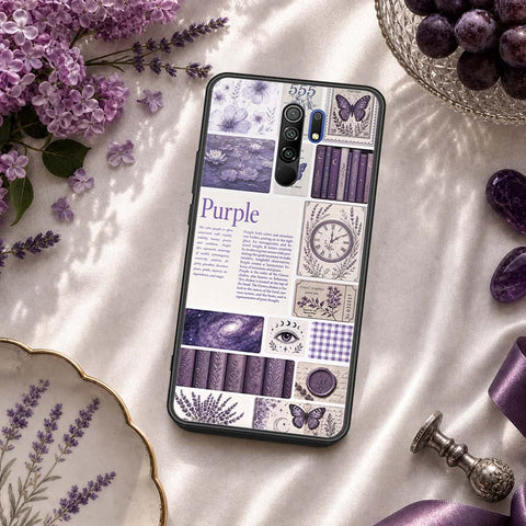 Xiaomi Redmi 9 Cover - ONation Aesthetic Collage Series - HQ Ultra Shine Premium Infinity Glass Soft Silicon Borders Case