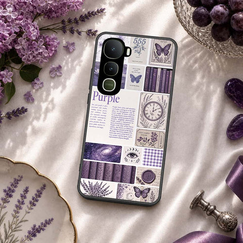 Vivo Y400 Cover - ONation Aesthetic Collage Series - HQ Ultra Shine Premium Infinity Glass Soft Silicon Borders Case