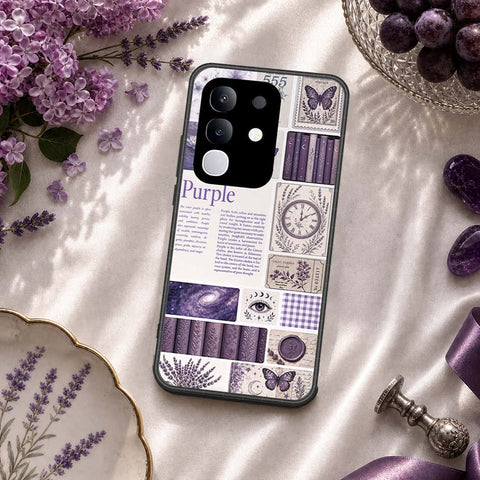 Vivo Y29 4G Cover - ONation Aesthetic Collage Series - HQ Ultra Shine Premium Infinity Glass Soft Silicon Borders Case