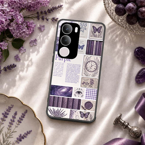 Vivo Y29 5G Cover - ONation Aesthetic Collage Series - HQ Ultra Shine Premium Infinity Glass Soft Silicon Borders Case