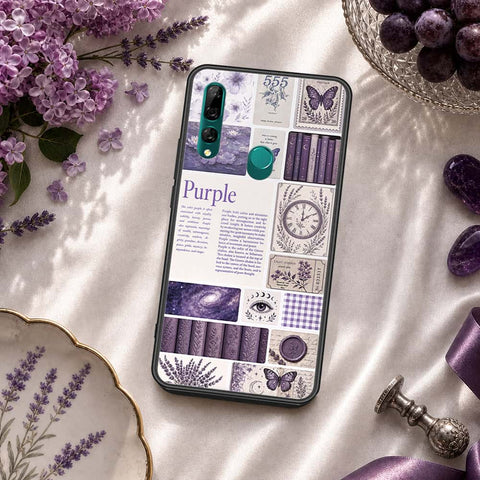 Huawei P Smart Z Cover - ONation Aesthetic Collage Series - HQ Ultra Shine Premium Infinity Glass Soft Silicon Borders Case
