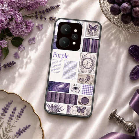 Realme 15 Cover - ONation Aesthetic Collage Series - HQ Ultra Shine Premium Infinity Glass Soft Silicon Borders Case