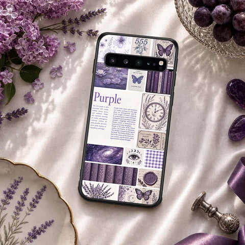Samsung Galaxy S10 5G Cover - ONation Aesthetic Collage Series - HQ Ultra Shine Premium Infinity Glass Soft Silicon Borders Case