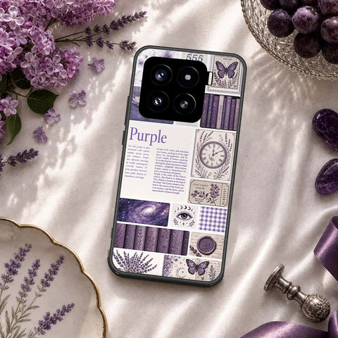 Xiaomi 15 Cover - ONation Aesthetic Collage Series - HQ Ultra Shine Premium Infinity Glass Soft Silicon Borders Case