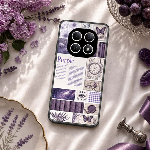 Xiaomi Redmi Note 15 Cover - ONation Aesthetic Collage Series - HQ Ultra Shine Premium Infinity Glass Soft Silicon Borders Case