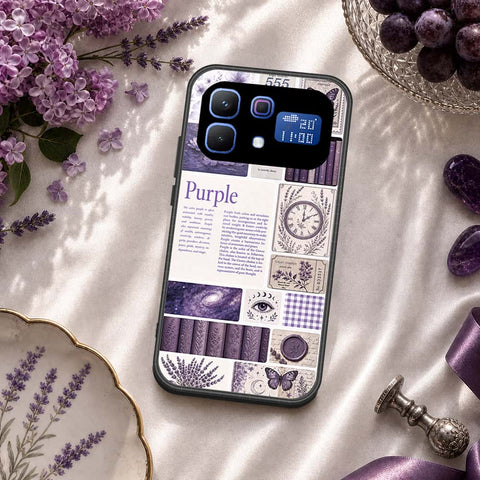 Infinix Note 60 Cover - ONation Aesthetic Collage Series - HQ Ultra Shine Premium Infinity Glass Soft Silicon Borders Case