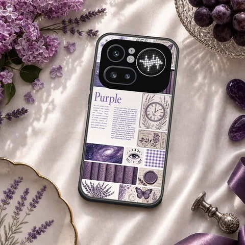 Nothing Phone 4a Pro Cover - ONation Aesthetic Collage Series - HQ Ultra Shine Premium Infinity Glass Soft Silicon Borders Case