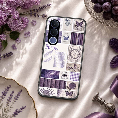 Vivo V70 FE Cover - ONation Aesthetic Collage Series - HQ Ultra Shine Premium Infinity Glass Soft Silicon Borders Case