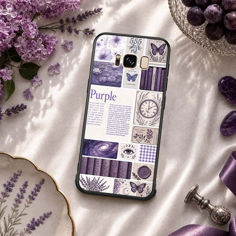 Samsung Galaxy S8 Plus Cover - ONation Aesthetic Collage Series - HQ Ultra Shine Premium Infinity Glass Soft Silicon Borders Case